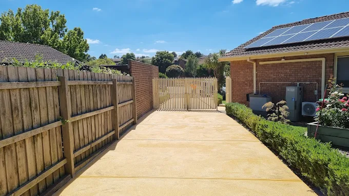 Completed concreting project by Wade Concreting